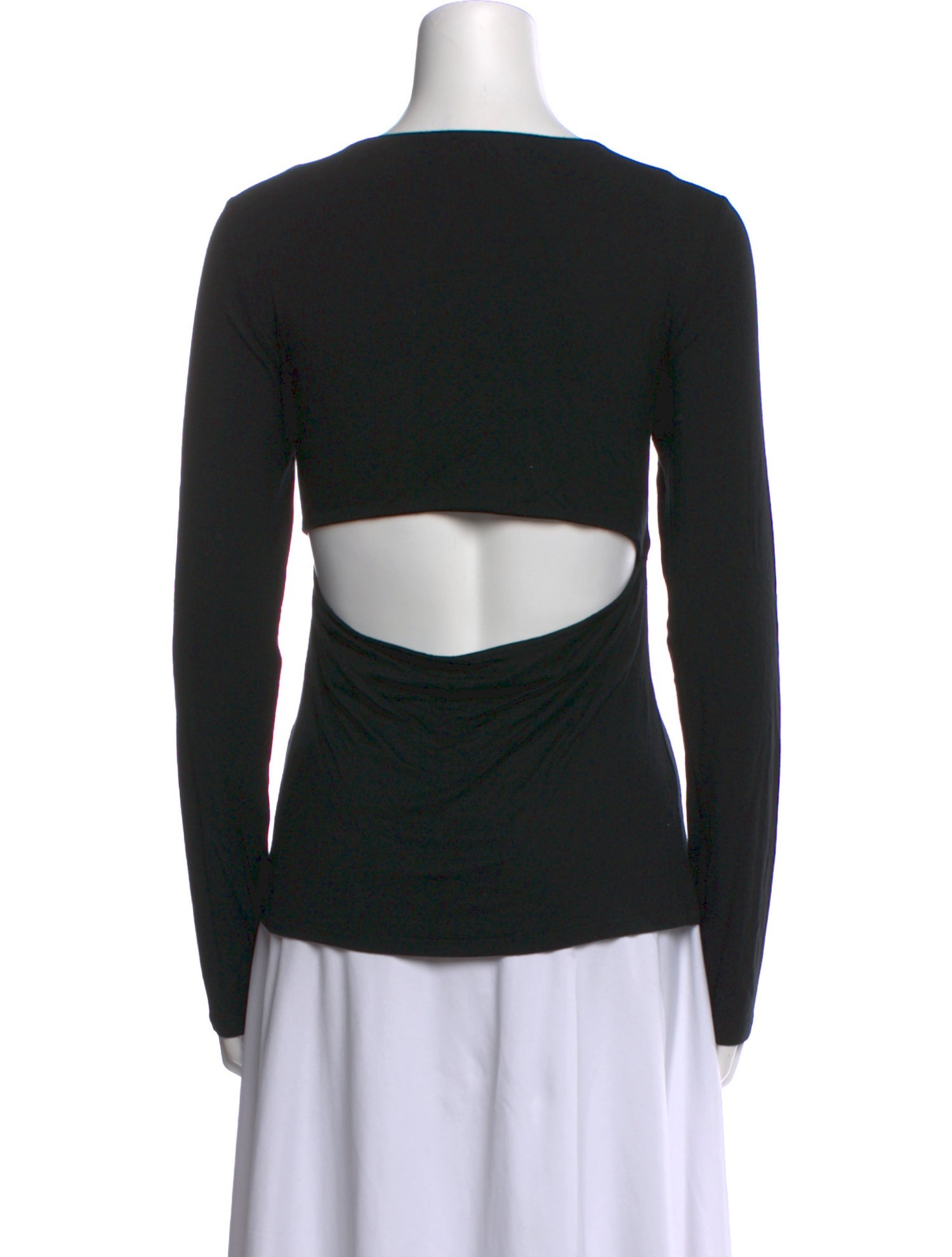 T by Alexander Wang Scoop Neck Long Sleeve Sweatshirt