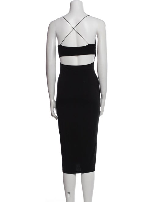 T by Alexander Wang Square Neckline Midi Length Dress