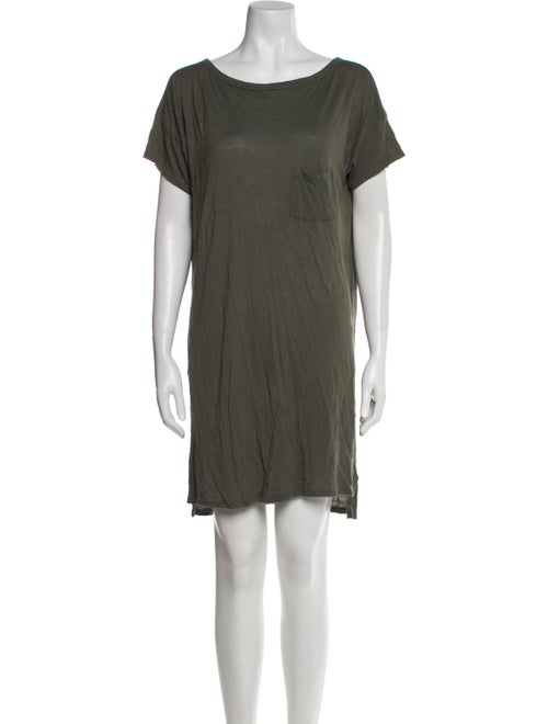 T by Alexander Wang Bateau Neckline Mini Dress