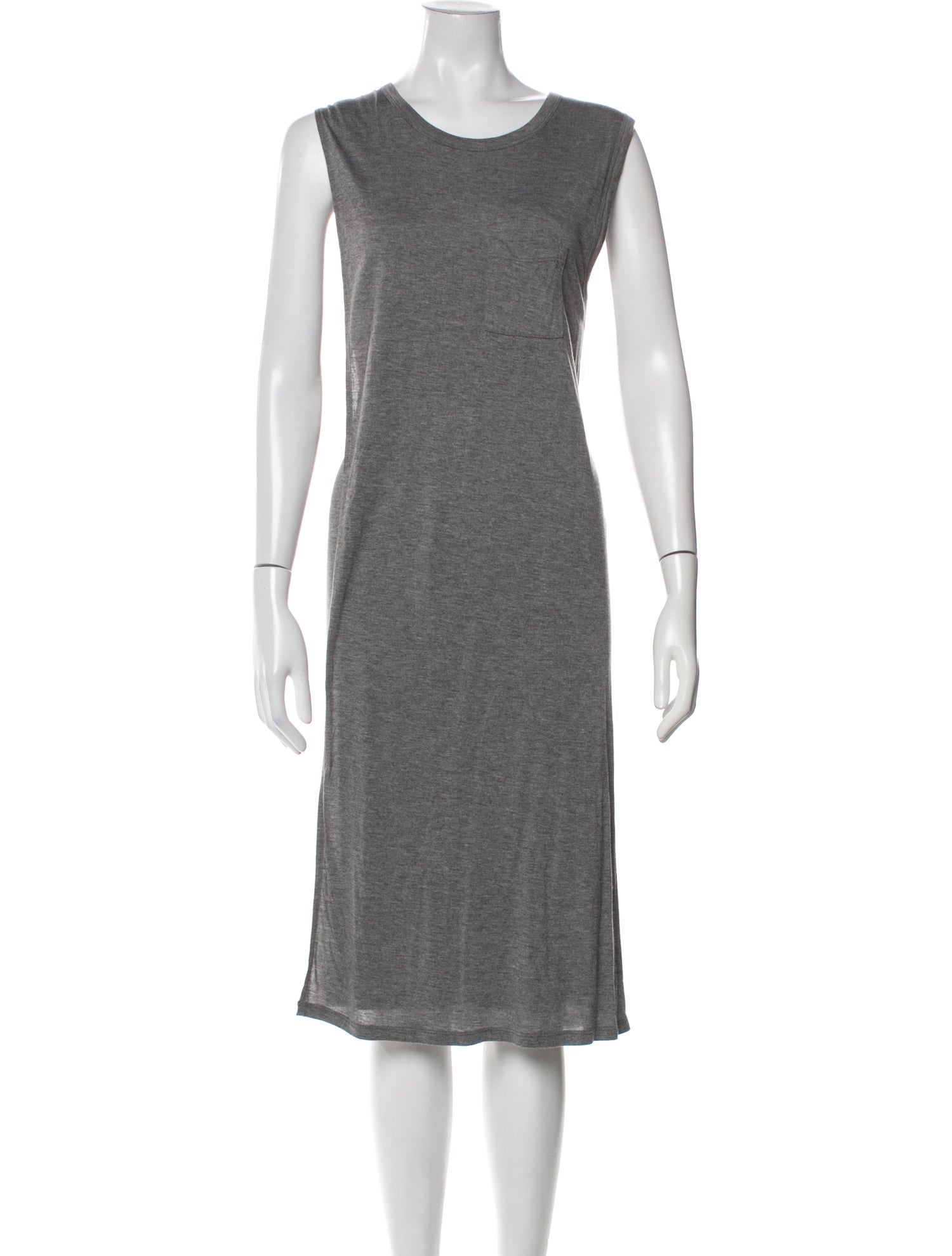 T by Alexander Wang Scoop Neck Knee-Length Dress