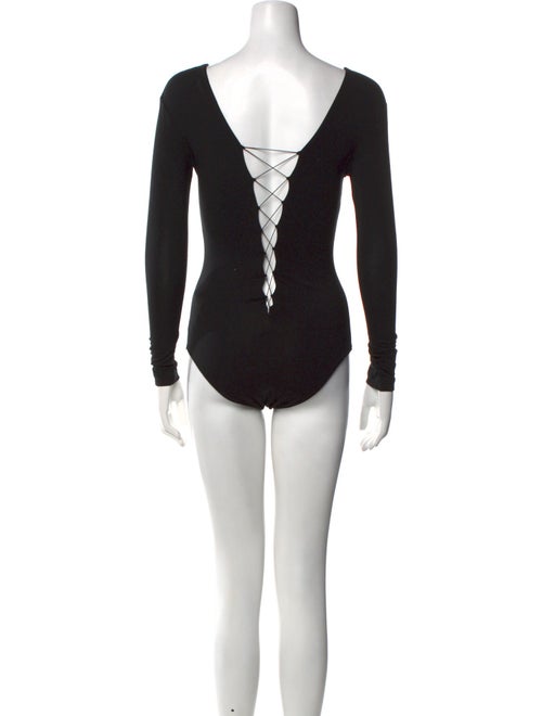 T by Alexander Wang V-Neck Long Sleeve Bodysuit