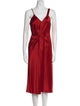 T by Alexander Wang V-Neck Midi Length Dress