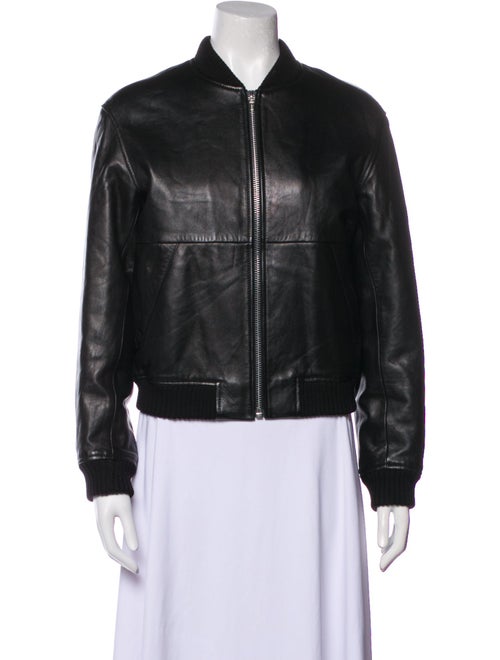 T by Alexander Wang Leather Bomber Jacket
