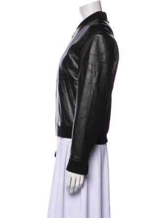 T by Alexander Wang Leather Bomber Jacket