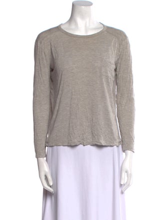 T by Alexander Wang Bateau Neckline Long Sleeve Top