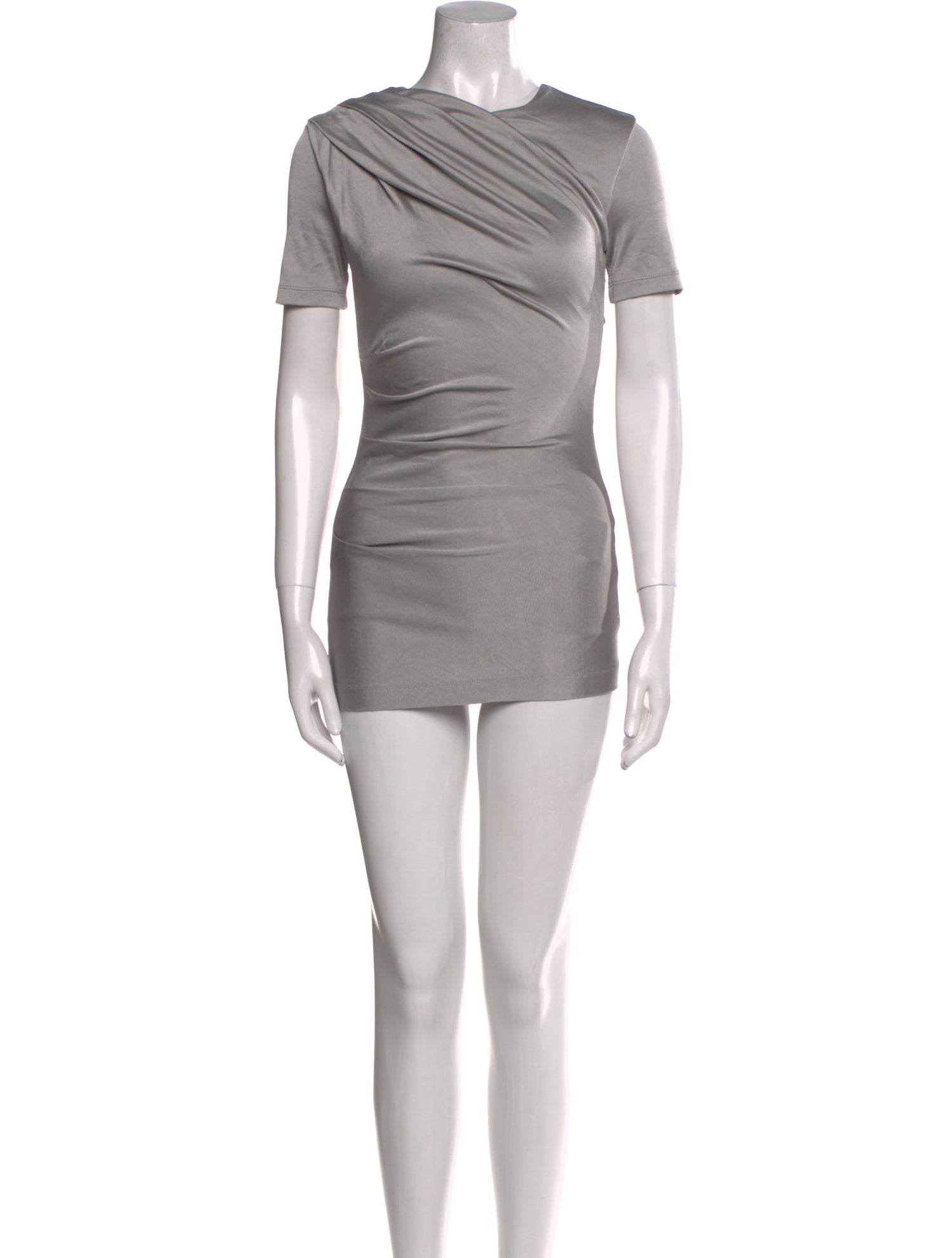 T by Alexander Wang Bateau Neckline Mini Dress