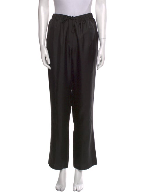 T by Alexander Wang Silk Straight Leg Pants