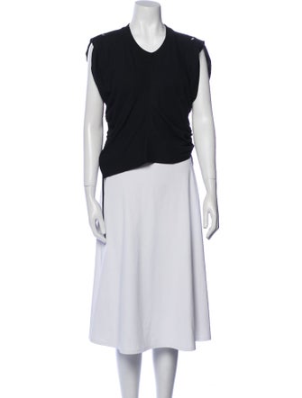 T by Alexander Wang Crew Neck Sleeveless Crop Top