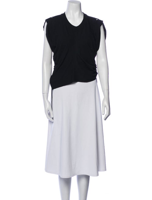 T by Alexander Wang Crew Neck Sleeveless Crop Top