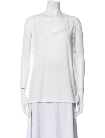T by Alexander Wang Scoop Neck Sleeveless Top