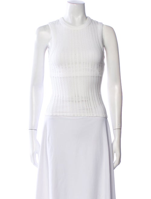 T by Alexander Wang Crew Neck Sleeveless Crop Top