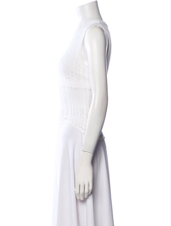 T by Alexander Wang Crew Neck Sleeveless Crop Top