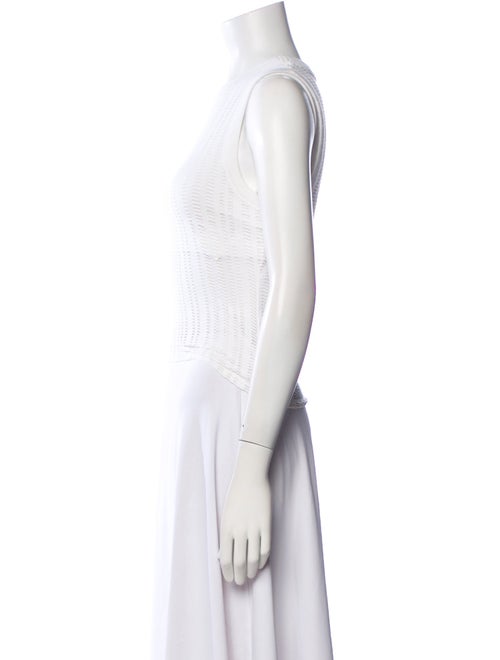 T by Alexander Wang Crew Neck Sleeveless Crop Top