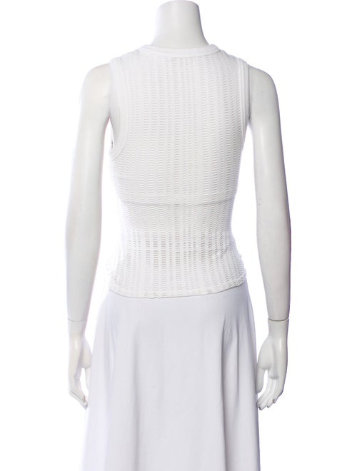 T by Alexander Wang Crew Neck Sleeveless Crop Top
