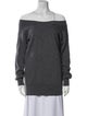 T by Alexander Wang Merino Wool Off-The-Shoulder Sweater