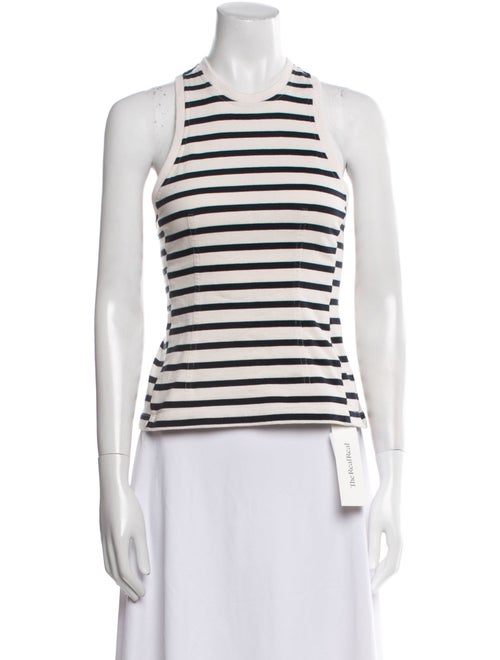 T by Alexander Wang Striped Crew Neck Top