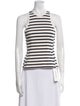 T by Alexander Wang Striped Crew Neck Top