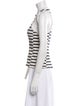 T by Alexander Wang Striped Crew Neck Top