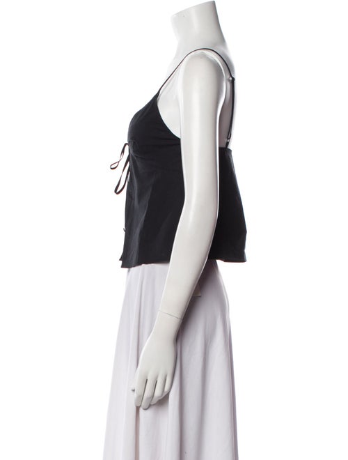 T by Alexander Wang V-Neck Sleeveless Crop Top