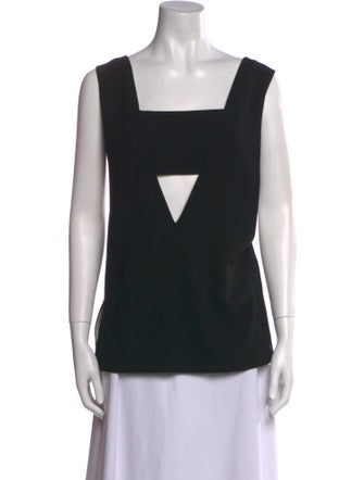 T by Alexander Wang Square Neckline Sleeveless Top