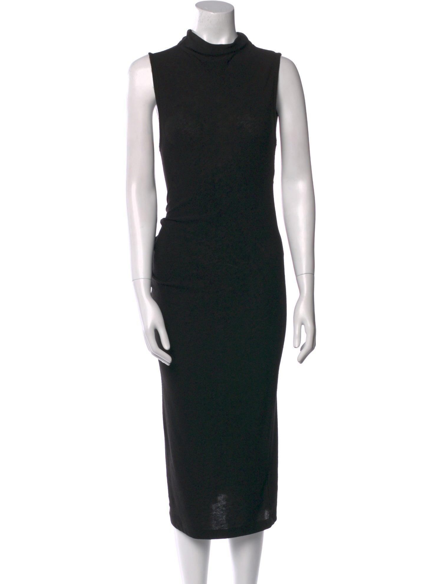 T by Alexander Wang Turtleneck Midi Length Dress