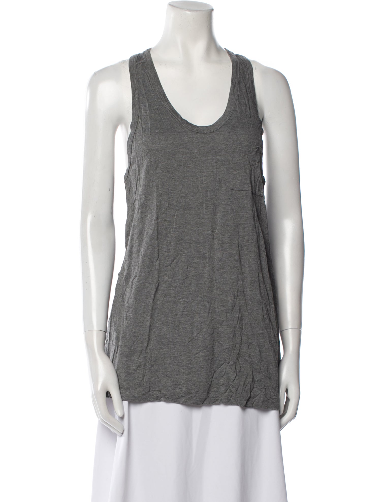 T by Alexander Wang Scoop Neck Sleeveless Top