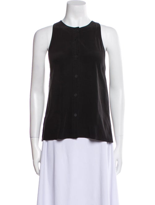 T by Alexander Wang Silk Crew Neck Top