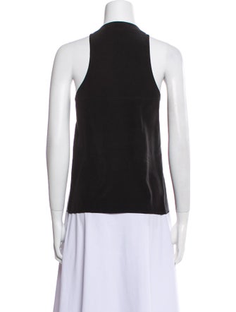 T by Alexander Wang Silk Crew Neck Top