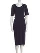T by Alexander Wang Scoop Neck Midi Length Dress