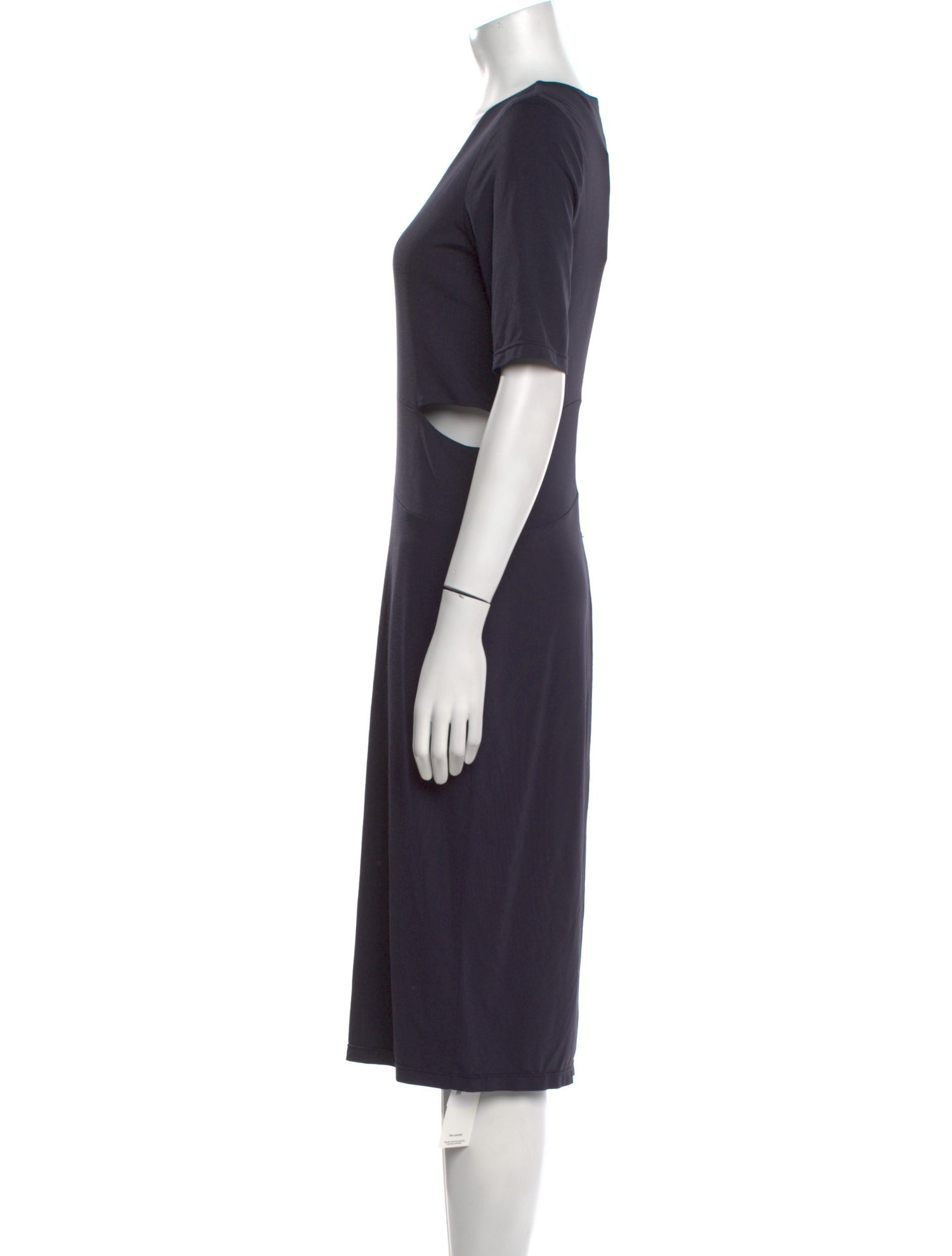 T by Alexander Wang Scoop Neck Midi Length Dress