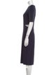 T by Alexander Wang Scoop Neck Midi Length Dress