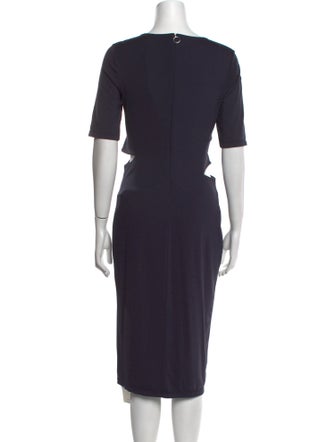 T by Alexander Wang Scoop Neck Midi Length Dress