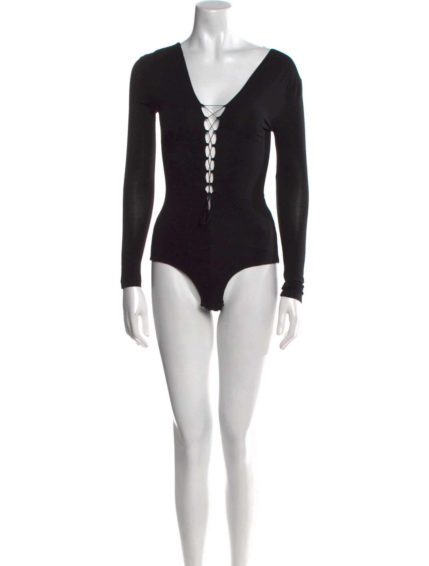 T by Alexander Wang V-Neck Long Sleeve Bodysuit