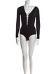 T by Alexander Wang V-Neck Long Sleeve Bodysuit