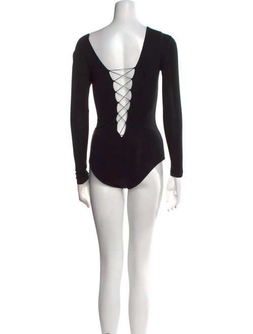 T by Alexander Wang V-Neck Long Sleeve Bodysuit