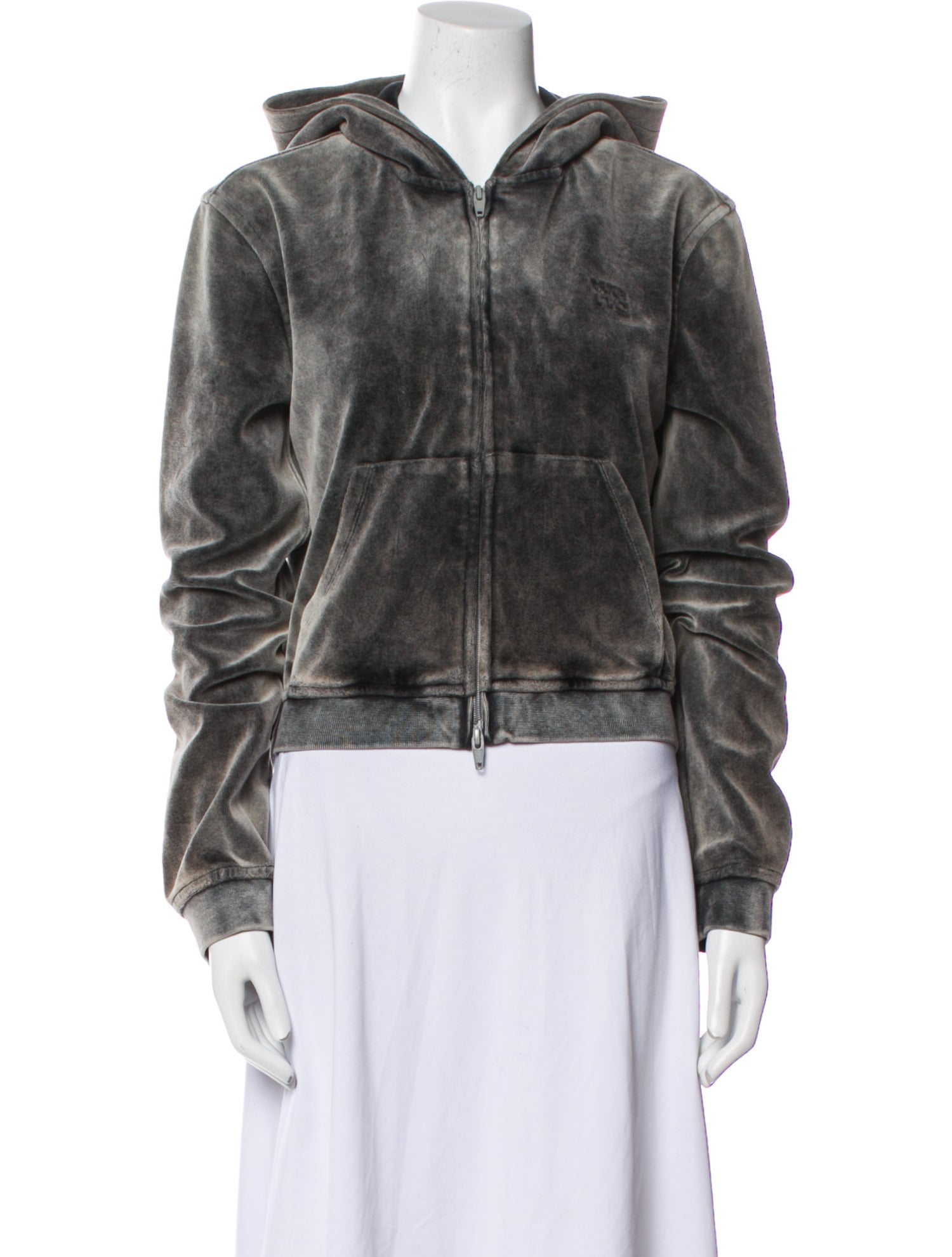 T by Alexander Wang Tie-Dye Print Biker Jacket