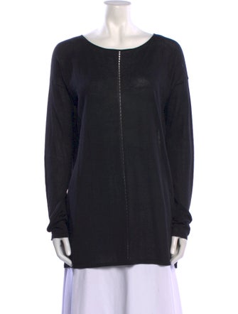 T by Alexander Wang Merino Wool Scoop Neck Sweater
