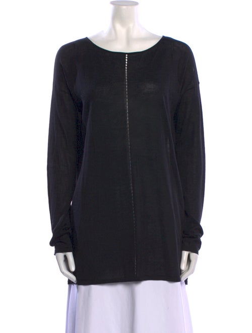 T by Alexander Wang Merino Wool Scoop Neck Sweater