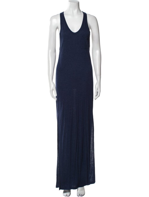 T by Alexander Wang Scoop Neck Long Dress