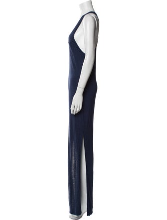T by Alexander Wang Scoop Neck Long Dress
