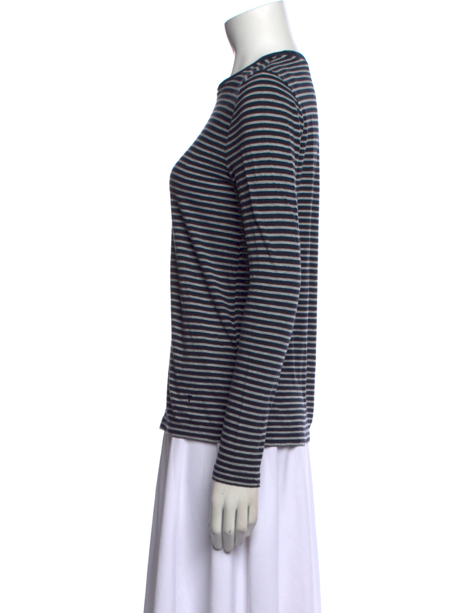 T by Alexander Wang Striped Crew Neck Top