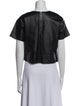 T by Alexander Wang Lambskin Crew Neck Crop Top