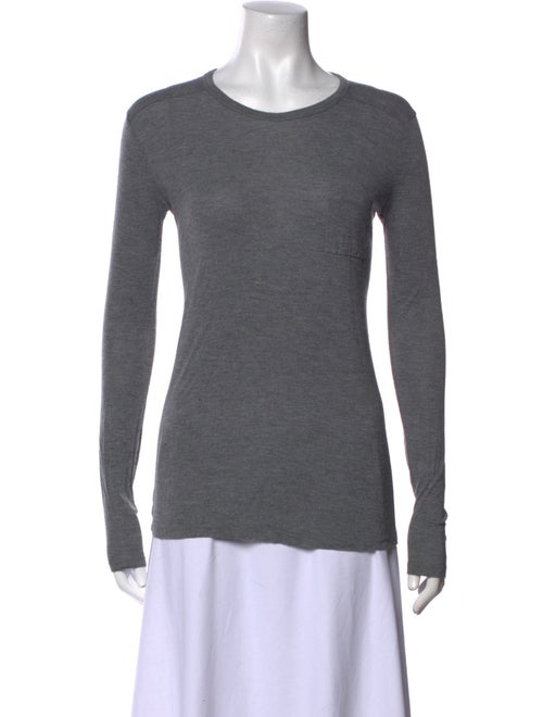 T by Alexander Wang Scoop Neck Long Sleeve T-Shirt