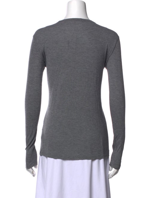 T by Alexander Wang Scoop Neck Long Sleeve T-Shirt