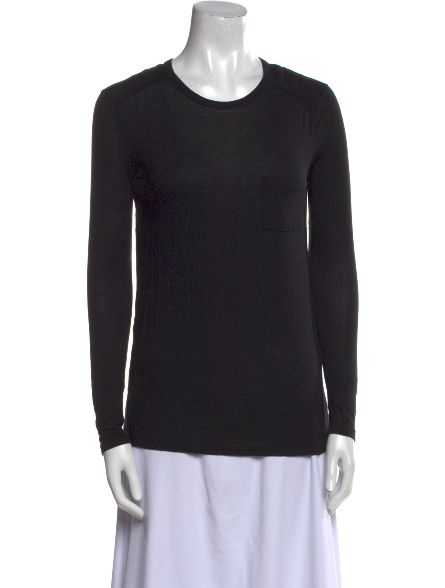 T by Alexander Wang Crew Neck Long Sleeve Top