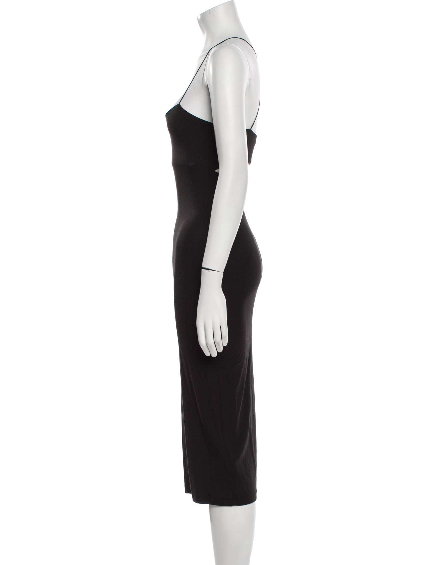 T by Alexander Wang Square Neckline Midi Length Dress