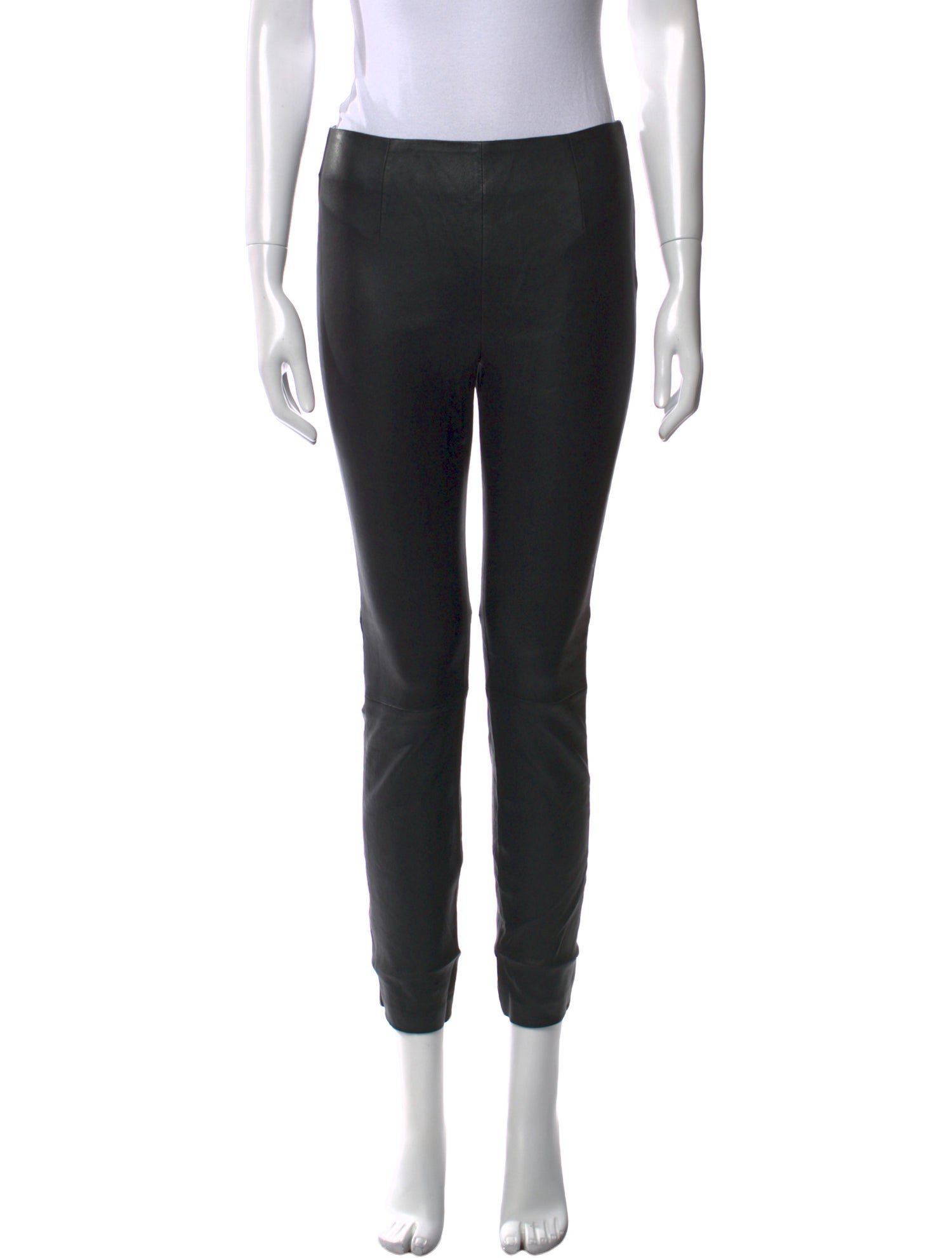 T by Alexander Wang Lambskin Skinny Leg Pants