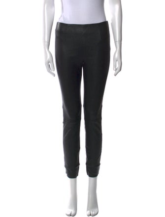 T by Alexander Wang Lambskin Skinny Leg Pants