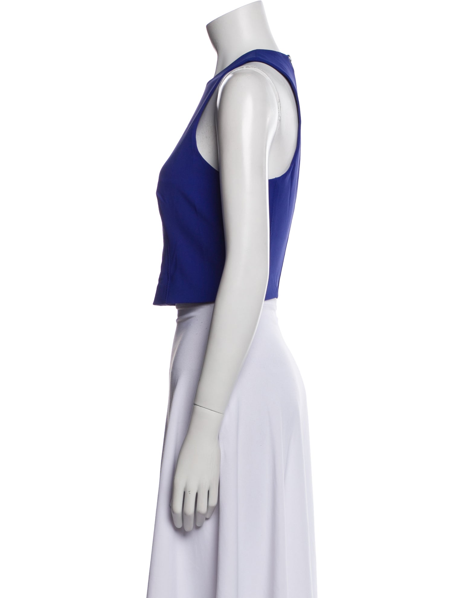 T by Alexander Wang Nylon Crew Neck Crop Top