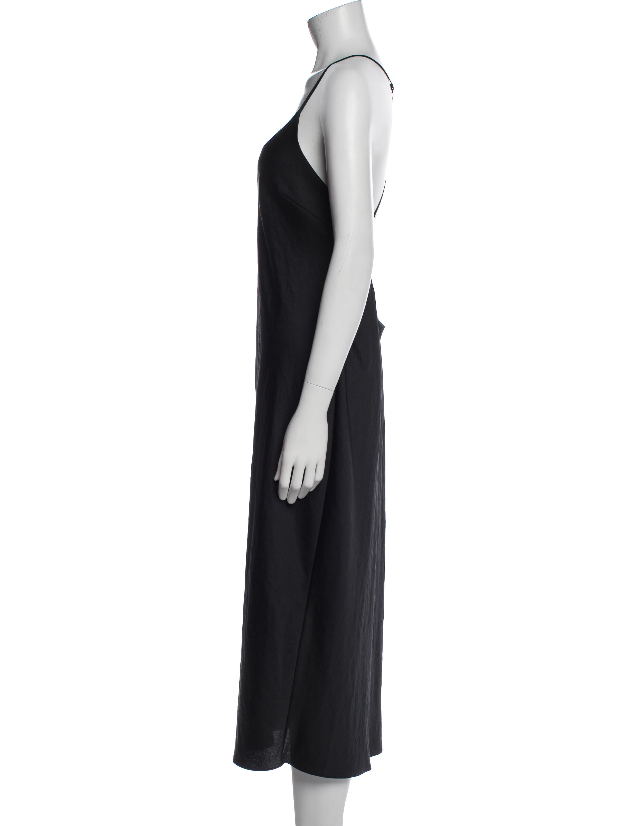 T by Alexander Wang Scoop Neck Midi Length Dress